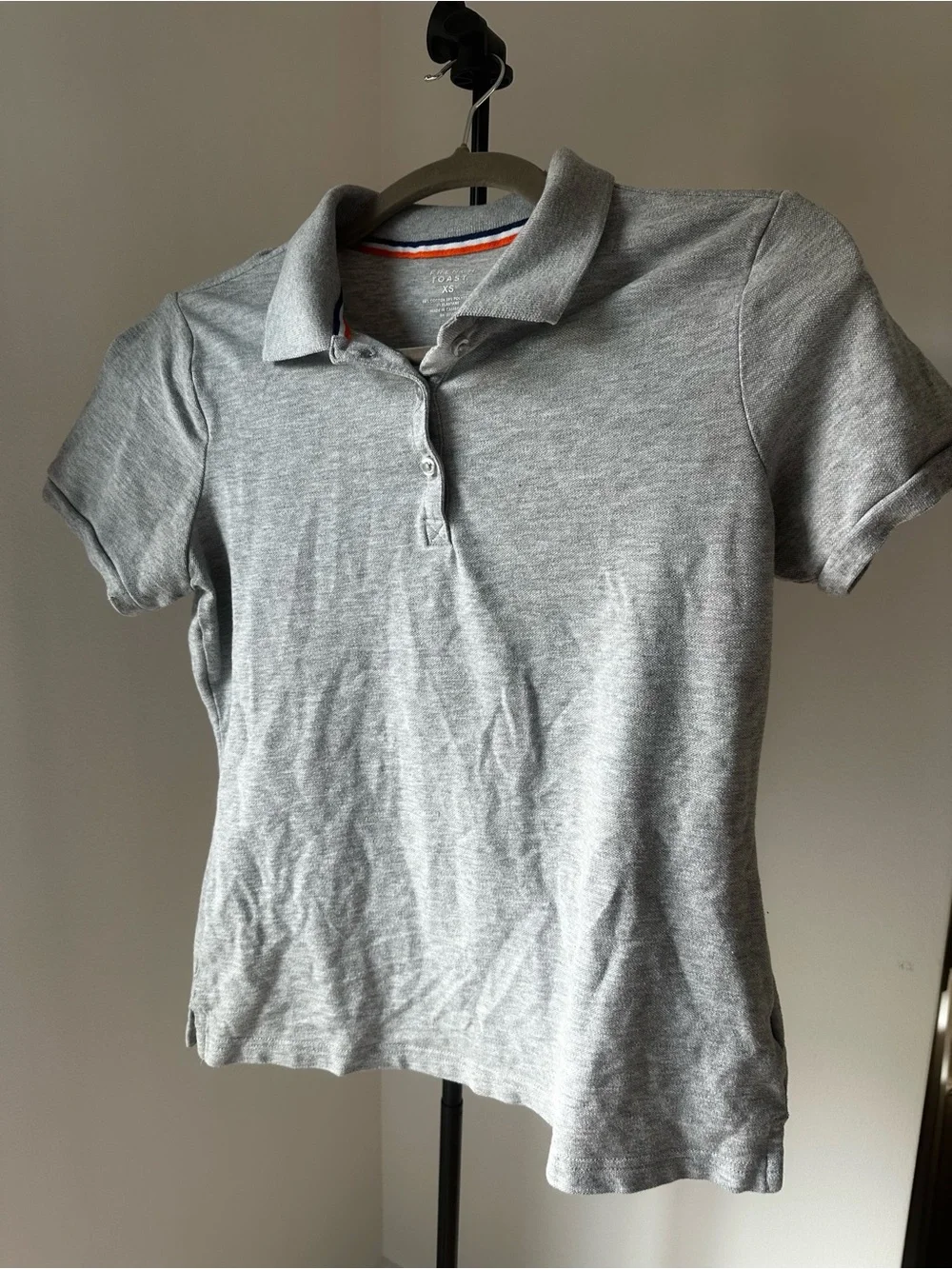 French Toast Girls Gray Polo Shirt